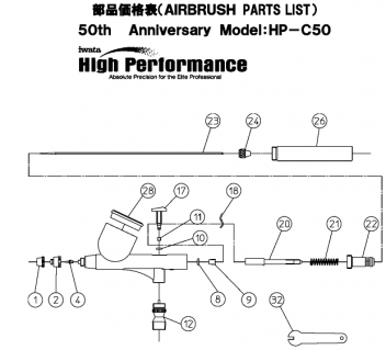 ���ͥ���Iwata���������֥饷���ʡ���ǰ��ǥ�HP-C50����Ÿ����